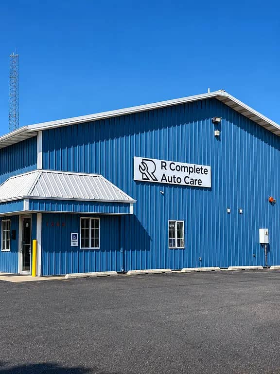 Exterior of R Complete Auto Care auto repair shop in Crown Point, Indiana